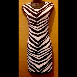 Sexy zebra sweater dress! 😮 🔥